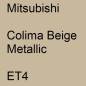 Preview: Mitsubishi, Colima Beige Metallic, ET4.